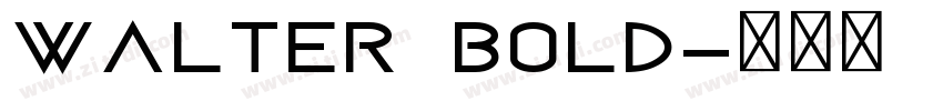 Walter Bold字体转换